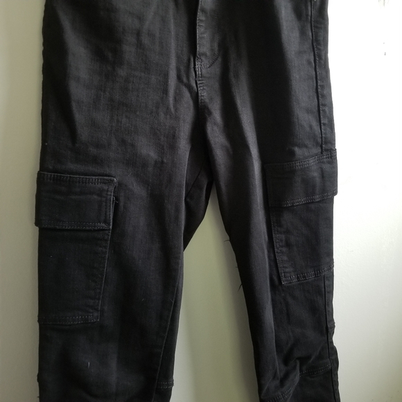 Cargo pant, cotton, black, slim - Picture 4 of 6